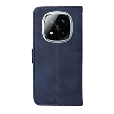 SKALO Xiaomi Redmi Note 14 Pro 5G PU-nahka Lompakkokotelo - Sininen