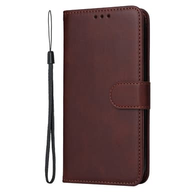 SKALO OnePlus 13 PU-nahka Lompakkokotelo - Ruskea