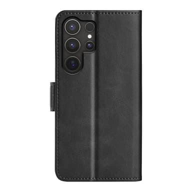 SKALO Samsung S25 Ultra Premium ID Lompakkokotelo - Musta
