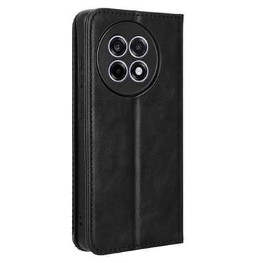 SKALO OnePlus 13R Embossed Premium Lompakkokotelo - Musta