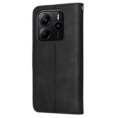 SKALO Xiaomi Redmi Note 14 4G PU-nahka Lompakkokotelo - Musta