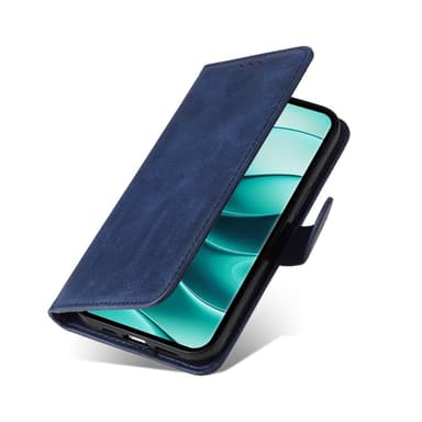 SKALO Xiaomi Redmi Note 14 Pro 5G PU-nahka Lompakkokotelo - Sininen
