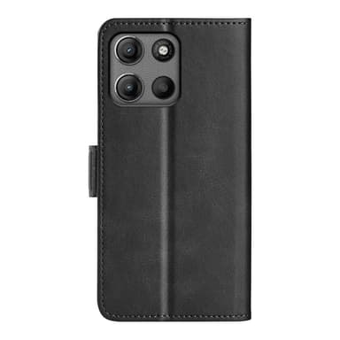 SKALO Motorola Moto G15 4G Premium ID Lompakkokotelo - Musta