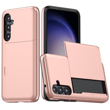 SKALO Samsung S25+ Armor Korttikotelo Suojakuori - Ruusukulta