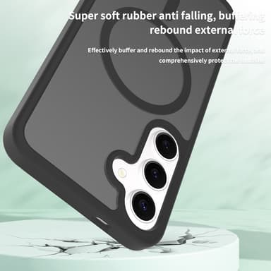 SKALO Samsung S25+ Skin-touch Hybrid Suojakuori - Pinkki