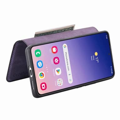 SKALO Samsung S25 CASENEO MW-03 Lompakkokotelo - Violetti