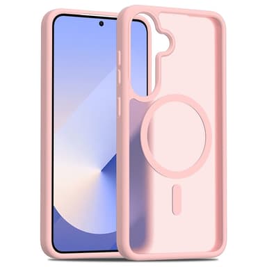 SKALO Samsung S25+ Skin-touch Hybrid Suojakuori - Pinkki