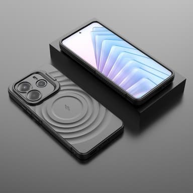 SKALO Xiaomi Redmi Note 14 5G Ripple Texture Suojakuori - Musta