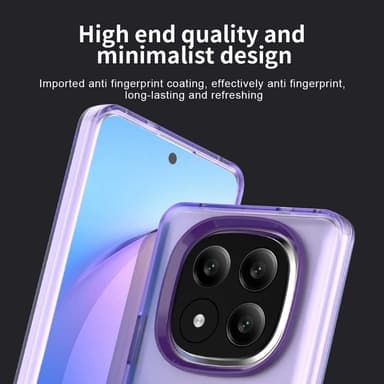 SKALO Xiaomi Redmi Note 14 Pro+ 5G Candy Series Hybrid Suojakuori - Violetti