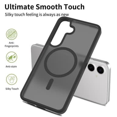SKALO Samsung S25+ Skin-touch Hybrid Suojakuori - Pinkki
