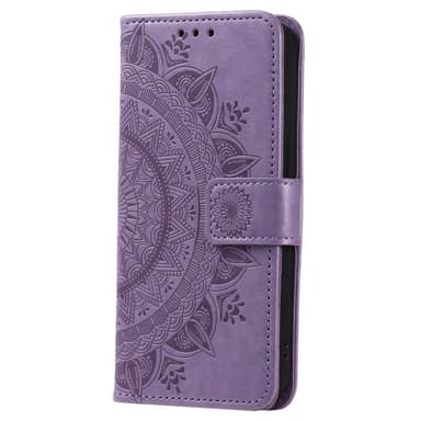 SKALO Xiaomi Redmi Note 14 Pro 5G Mandala Lompakkokotelo - Violetti