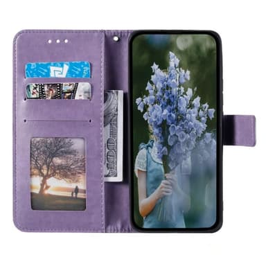 SKALO Xiaomi Redmi Note 14 Pro 5G Mandala Lompakkokotelo - Violetti