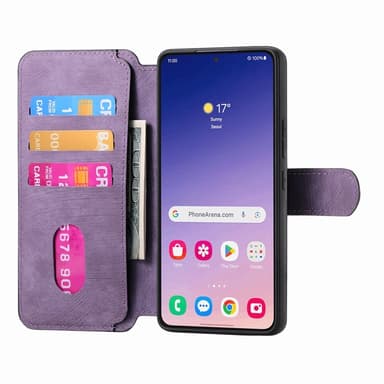 SKALO Samsung S25 CASENEO MW-03 Lompakkokotelo - Violetti