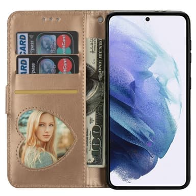 SKALO Samsung S25 Ultra Glitter Vetoketju Lompakkokotelo - Kulta