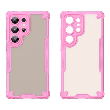 SKALO Samsung S25 Ultra Armor Hybrid Frosted Suojakuori - Pinkki
