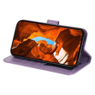 SKALO Motorola Moto G15 4G Mandala Lompakkokotelo - Violetti