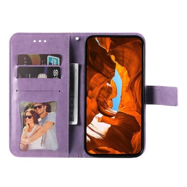 SKALO Motorola Moto G15 4G Mandala Lompakkokotelo - Violetti
