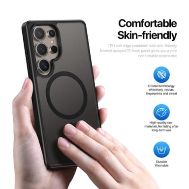 DUX DUCIS Samsung S25 Ultra Yind Series Matta viimeistely Suojakuori - Musta