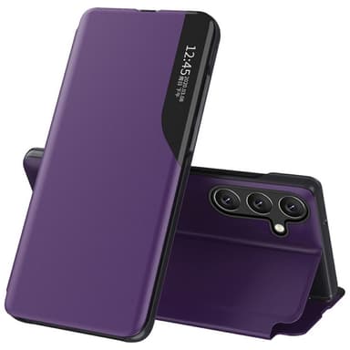 SKALO Samsung S25+ Clear View Window Kotelo - Violetti