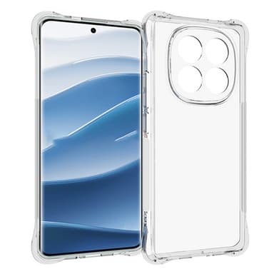 SKALO Xiaomi Redmi Note 14 Pro+ 5G Extra strong TPU Suojakuori - Läpinäkyvä