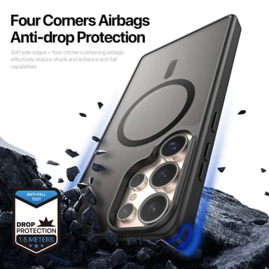 DUX DUCIS Samsung S25 Ultra Yind Series Matta viimeistely Suojakuori - Musta