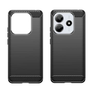 SKALO Xiaomi Redmi Note 14 5G Armor Carbon Suojakuori - Musta