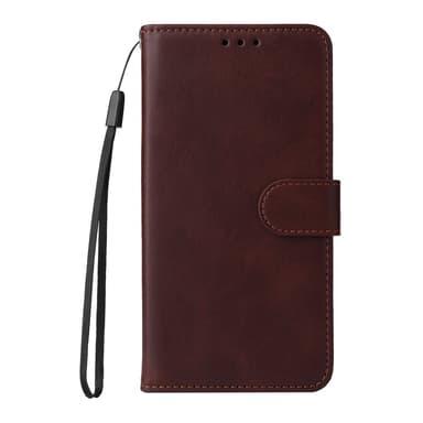 SKALO Samsung S25+ PU-nahka Lompakkokotelo - Ruskea