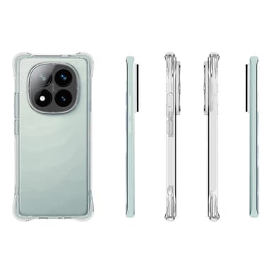 SKALO Xiaomi Redmi Note 14 Pro+ 5G Extra strong TPU Suojakuori - Läpinäkyvä