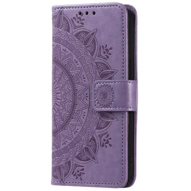 SKALO Xiaomi Redmi Note 14 4G Mandala Lompakkokotelo - Violetti