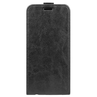 SKALO Samsung S25 Vertical Flip PU-Nahka Lompakkokotelo - Musta