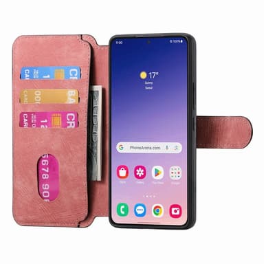 SKALO Samsung S25+ CASENEO MW-03 Lompakkokotelo - Pinkki