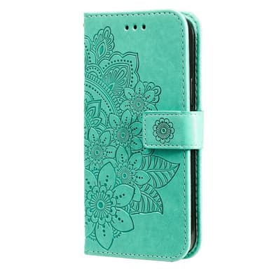 SKALO OnePlus 13 Mandala Lompakkokotelo - Turkoosi
