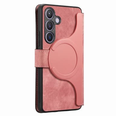 SKALO Samsung S25+ CASENEO MW-03 Lompakkokotelo - Pinkki