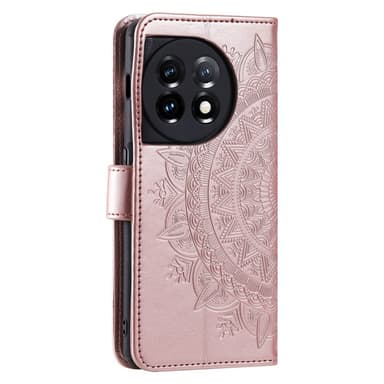 SKALO OnePlus 13R Mandala Lompakkokotelo - Ruusukulta