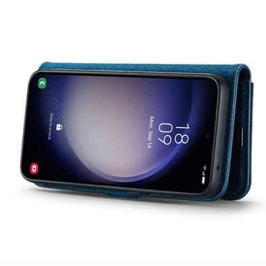 DG MING Samsung S25+ 2-in-1 Magneetti Lompakkokotelo - Sininen