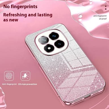 SKALO Xiaomi Redmi Note 14 Pro+ 5G Electroplating Glitter Suojakuori - Kulta