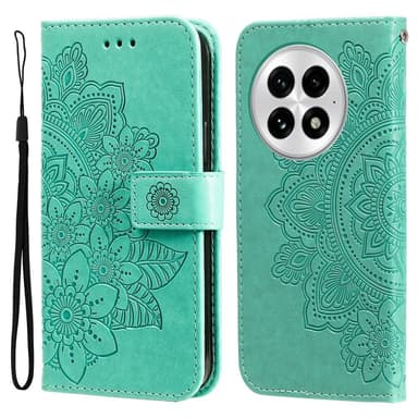 SKALO OnePlus 13 Mandala Lompakkokotelo - Turkoosi