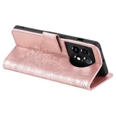 SKALO OnePlus 13R Mandala Lompakkokotelo - Ruusukulta