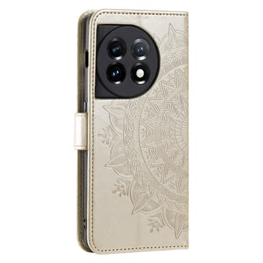 SKALO OnePlus 13R Mandala Lompakkokotelo - Kulta