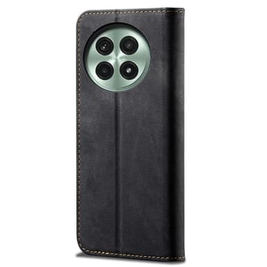 SKALO OnePlus 13 Jeans Lompakkokotelo - Musta