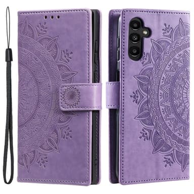 SKALO Samsung S25+ Mandala Lompakkokotelo - Violetti