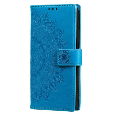 SKALO Samsung S25 Mandala Lompakkokotelo - Sininen