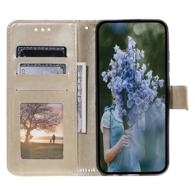 SKALO OnePlus 13R Mandala Lompakkokotelo - Kulta
