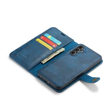 DG MING Samsung S25+ 2-in-1 Magneetti Lompakkokotelo - Sininen