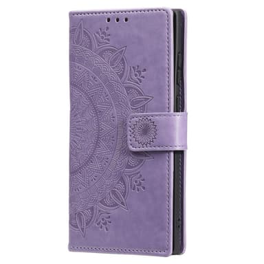 SKALO Samsung S25+ Mandala Lompakkokotelo - Violetti