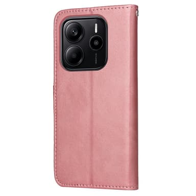 SKALO Xiaomi Redmi Note 14 4G PU-nahka Lompakkokotelo - Pinkki