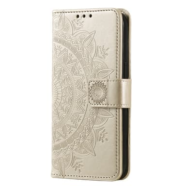 SKALO OnePlus 13R Mandala Lompakkokotelo - Kulta