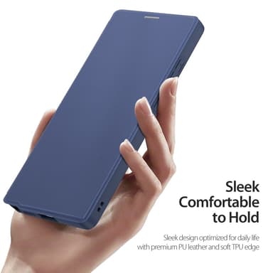 DUX DUCIS Samsung S25 Ultra Skin X Pro Lompakkokotelo - Sininen