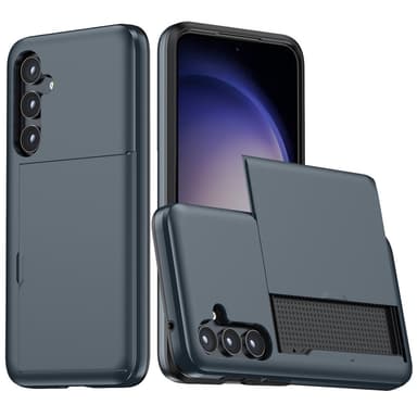 SKALO Samsung S25+ Armor Korttikotelo Suojakuori - Sininen