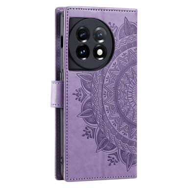 SKALO OnePlus 13R Mandala Lompakkokotelo - Violetti